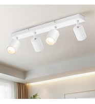 RİOLIGHT MODERN BEYAZ MUTFAK,SALON,GİYİNME ODASI,CAFELER İÇİN GÜN İŞİĞI METAL 4LÜ SPOT(AMPUL DAHİL)