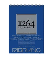 Fabriano 1264 Drawing Black Çok Amaçlı Siyah Defter 200 gr A3 40 yp Üstten Spiralli 