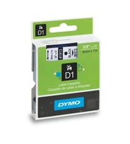 Dymo D1 Şerit Standart 9 MMx7 MT Beyaz Üzerine Siyah 40913-41913  S0720680
