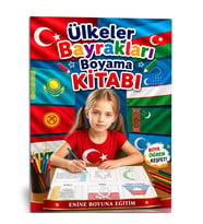 Ülkeler Bayrakları Boyama Kitabı