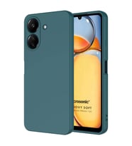 Microsonic Xiaomi Redmi 13C Kılıf Groovy Soft Koyu Yeşil (Koyu Yeşil)