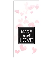 Madewith Love 9,5X4,5 cm Hediye Kartı 50 Adet