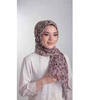 Vizon Pratik Hazır Geçmeli Tesettür Eşarp Kesik Elyaf Piliseli Çiçek Desenli 1818D6_10