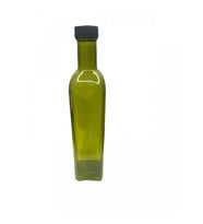 500 ml yeşil dorika şişe, 12 adet, cam şişe, zeytinyağı şişesi, yağ şişesi, dorika şişe
