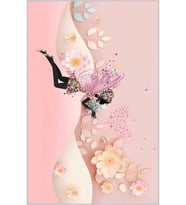 Eliana Home Baskılı, Yıkanabilir Kaymaz Taban Salon Halısı LNA0384 100x150 cm (Pembe)