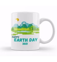 Happy Earth Day 2021 Kupa Bardak Porselen