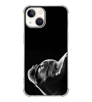 PrintiFy Apple iPhone 13 Uyumlu Köpek 1 Baskılı Şeffaf Köşe Korumalı Antişok Kılıf
