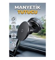 Manyetik Vakumlu Araç Telefon Tutucu Evrensel Uyumlu Güçlü Sabitleme
