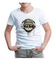 Hat Style - Kedi Beyaz Çocuk Tshirt