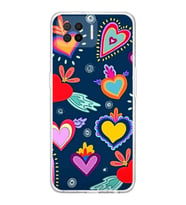 PrintiFy Oppo A73 ile Uyumlu Retro Color 3  Kamera Korumalı Şeffaf  Kılıf