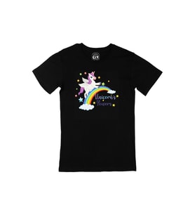 Unicorn Power Siyah Tişört