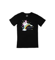 Unicorn Power Siyah Tişört