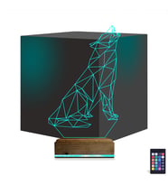 Luvivia Kurt Polygonal 3D Lamba - Masa Gece Lambası