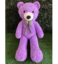 Sevgiliye Romantik Hediye 80cm Mor Peluş Ayıcık