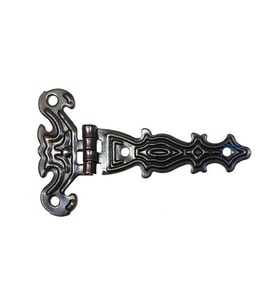 Dekoratif, Sac Tek Kuyruklu Menteşe - 40x68 mm, Küçük, Eskitme, 1 Adet