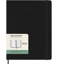 Moleskine Haftalık Gündem Notlar Için Alan 12 Ay 2024, Gündem 2024, Boyut Xl 19X25, Sert Kapak Ve El (Standart)