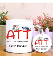 ATT Kupa Bardak ve Anahtarlık Hediye Seti (Model 1)