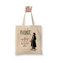 Avukat Avukata Hukuk Hediye Beyaz Bez Çanta Uzun Saplı Alışveriş Çantası Plaj Çantası