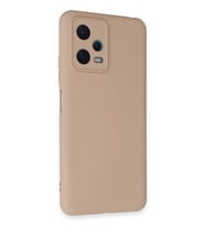 Newface Xiaomi Redmi Note 12 5G Kılıf Nano içi Kadife Silikon - Pudra