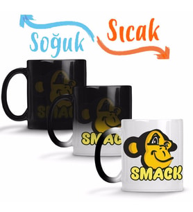 Macaquinho Smack Sihirli Kupa Bardak Porselen