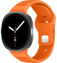 Samsung Galaxy Watch 9/8 (40mm/44mm) ve Watch 8 Classic (46mm) ile Uyumlu Konforlu ve Yumuşak Rugged Silikon Kordon