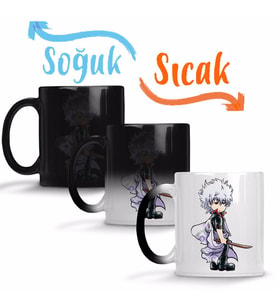 Gintama Gintoki Sihirli Kupa Bardak Porselen