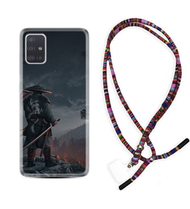 Samsung a71 A72 A73 A7 A9 2018 C7 C9 Kılıf Boyun Asklı Rasta Silikon Warrior 1653