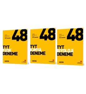 HIZ YAYINLARI TYT FİZİK - KİMYA - BİYOLOJİ 48'Lİ DENEME