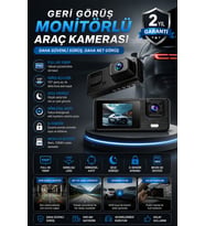 1080P Ön Kameralı 3 Kameralı Araç Kayıt Sistemi