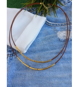 Trendy Basic Deri Kolye