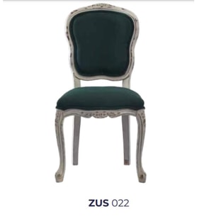 Sandalye 19759 Zus2142 Eskitme Model Yeşil Kumaş Kayın Eskitme Aslan Ayak ElYapım