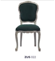 Sandalye 19759 Zus2142 Eskitme Model Yeşil Kumaş Kayın Eskitme Aslan Ayak ElYapım