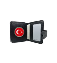 AYYILDIZ BAYRAK TÜRKİYE ÇITÇITLI CÜZDAN HAKİKİ DERİ