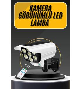 Led Lamba-güneş Paneli Destekli Uzaktan Kumandalı Solar Led Lamba