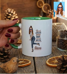 Kişiye Özel Karikatürlü Beni Anlamak Zeka İster Kupa Bardak Doğum Günü Hediyesi