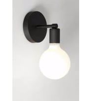 RİOLİGHT MODERN TEKLİ METAL APLİK (Siyah)