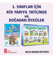 1.Sınıf Ata Yarıyıl Tatilinde + Doğadan Öyküler Dizisi (Beyaz)