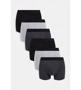Erkek Karışık Boxer 6'lı Paket Pamuklu Likralı (Çok Renkli)