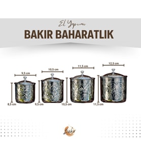 BAKIR BAHARAT TAKIMI DESEN KAKMALI MODEL GÜMÜŞ RENK (4'LÜ)