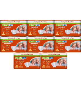 FreshLife Yetişkin Hasta Bezi Bel Bantlı S - Küçük - Small 240 Adet (8PK*30)