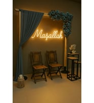 Maşallah yazılı neon tabela 60 x 30 (Amber)