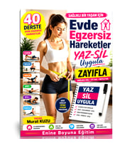 EVDE EGZERSİZ HAREKETLER YAZ-SİL UYGULA ZAYIFLA