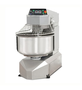 Dirmak ISM 100-32S CR Spiral Hamur Yoğurma Makinası 100 Lt Kazan İki Yönlü Kazan 50 Kg Un Kapasiteli İki Devirli İki Yöne Dönen Kazan Krom Gövde 380v/3p/50hz