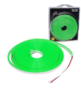 Powermaster 12 Volt 5 Metre Silikonlu Yeşil Neon Led Şerit