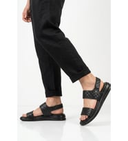 Pierre Cardin Siyah Lastikli Hafif Erkek Günlük Sandalet PC-7334 M