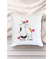 Miuw Time Kedi Tasarımlı Yastık