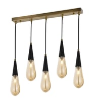 AVONNI AV-60059-5EY Eskitme Kaplama Modern Avize E14 Metal Cam 90x10cm