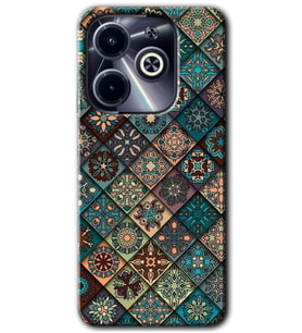 İnfinix Hot 40i Kılıf HD Desen Baskılı Kılıf - Mandala Desen