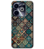 İnfinix Hot 40i Kılıf HD Desen Baskılı Kılıf - Mandala Desen