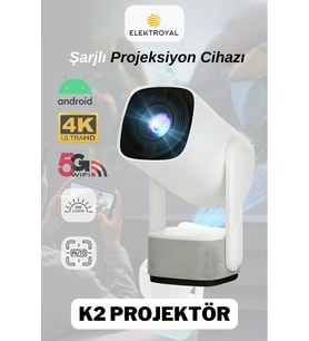 Yüksek Görüntü Kaliteli Kablosuz Ev Sineması Projektörü